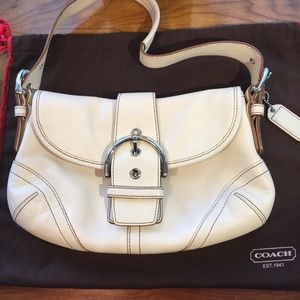 Genuine cream Coach bag, well loved